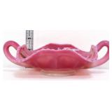 Fenton rosalene butterfly bonbon dish