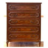 Vintage 5 drawer tall chest
