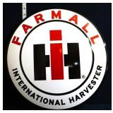 Metal 16in domed Farmall sign