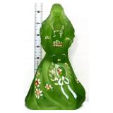 Fenton green satin bridesmaid bell w/ flowers
