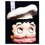 Vntg 3in Betty Boop lady head vase
