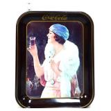Metal 10.5x13 Coca Cola lady tray