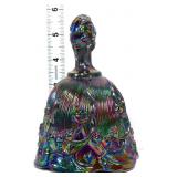 Fenton amethyst carnival lily of valley bell