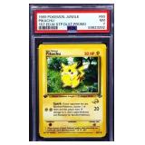 Graded NM Pokemon 1999 Pikachu 1st Edition card