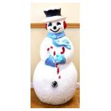 Vntg 40in snowman blow mold see pics NO SHIP