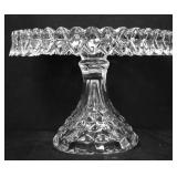 Fostoria 10in diameter round cake stand see pics