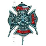 Cast iron fireman coat hooks