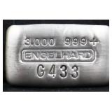 3oz Engelhard poured silver bar