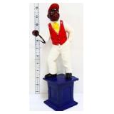 Cast iron lawn jockey figure