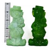 Lot of 2 Mosser happy/sad clown figures