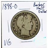 1898O barber half dollar