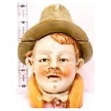 5in man face tobacco jar