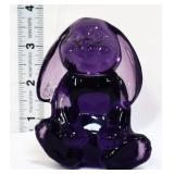 Fenton purple lop ear bunny figure