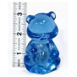 Fenton 3in blue teddy bear figure