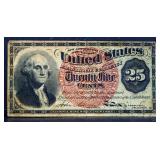 25 cent US fractional note