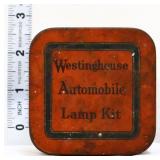 Vntg Westinghouse Automobile Lamp Kit tin