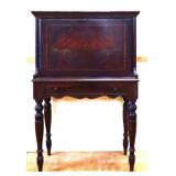 Vintage drop front spindle desk see pics