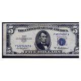 1953A blue seal $5 note