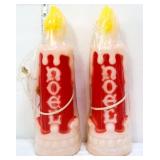 NOS 14in NOEL candle blow molds