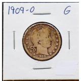 1909O barber quarter