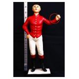 Cast iron lawn jockey