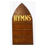 Oak church Hymns wall plaque