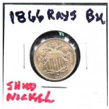 1866 shield nickel