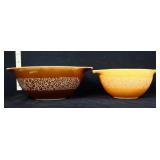 Lot of 2 vntg Pyrex woodland mixing bowls