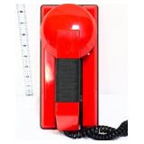 Vintage red push button wall phone
