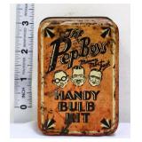 Vntg Pep Boys Handy Bulb Kit tin