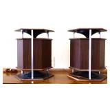 Pair MCM hexagon speakers, untested