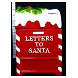 Hand painted Letters To Santa cookie jar