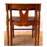 Vintage telephone table w/ chair