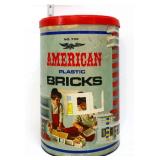 Vintage American Bricks box w/ contents