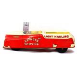 Vntg tin litho Express Service wind up truck