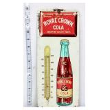 Vtg metal 13.5in Royal Crown Cola thermometer