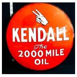 Round 16in metal Kendall domed sign