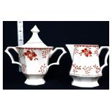 Ironstone bittersweet cream/sugar set