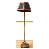 Vintage floor lamp w/ silhouette shade see pics