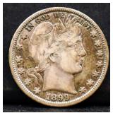 1899O barber half dollar
