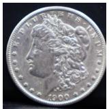 1900O Morgan silver dollar