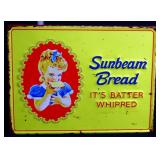 Metal Sunbeam Bread sign