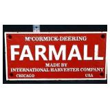 Cast iron red Farmall plaque