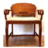 Deco style vanity bench