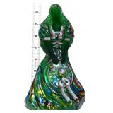 Fenton green iridescent bridesmaid bell