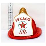 Cast iron Texaco Fire Chief hat