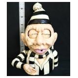 Cast iron mechanical prisoner bank