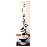 MCM FAIP ceramic table lamp, no shade