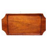 Teakwood 23.75x11.5 carved serving tray