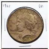 1921 peace dollar